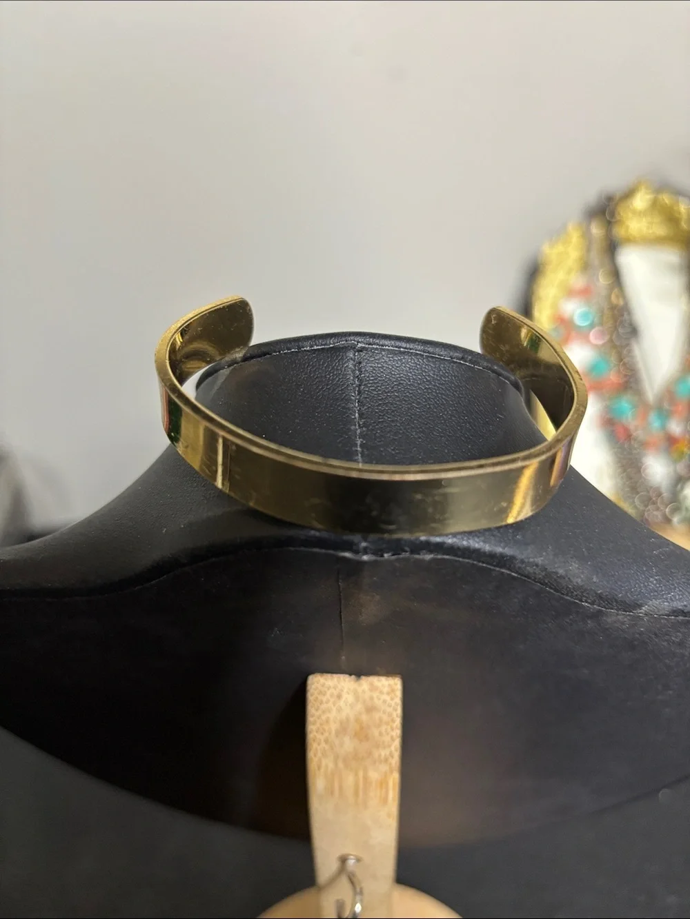 Kate Spade Gold Tone Open Cuff Bracelet Inspirational Engraving